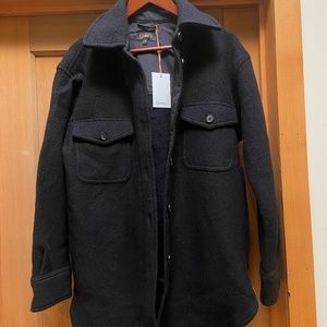 Quince 100% Merino Wool Shirt Jacket w Tags M